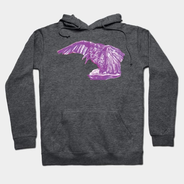 Omniscient Purple Raven Hoodie by DStathers